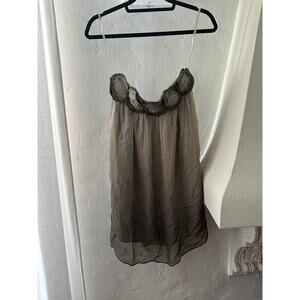 Alice + Olivia Bandeau Top Ombré Dyed Silk S